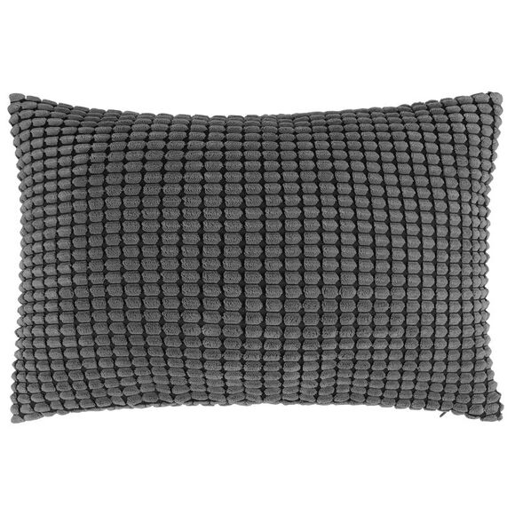 Soft Corduroy Throw Pillow Cover Sofa Cushion Cover 12" x 18" Dark Grey - Picture 1 of 6